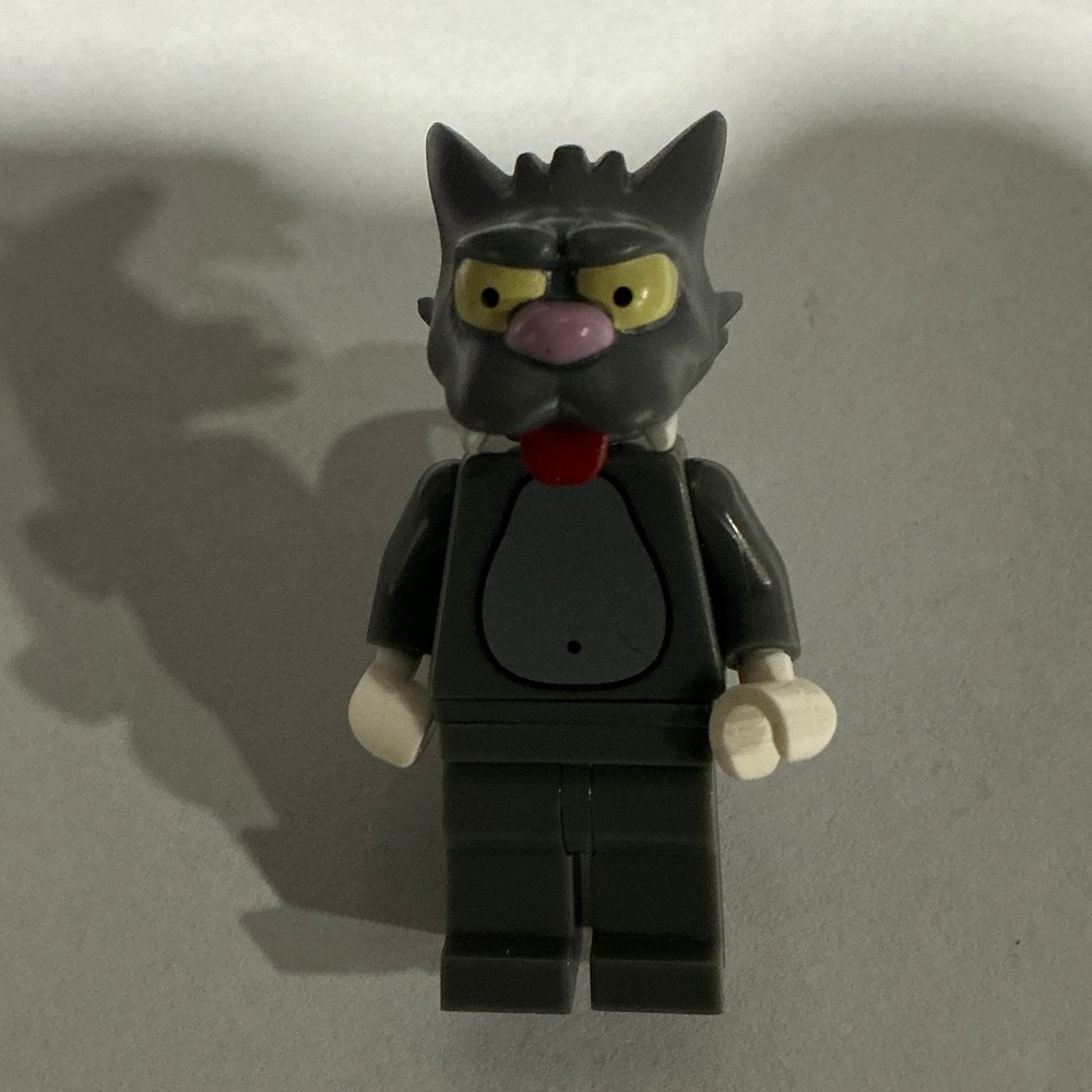 Lego Figure Toy Scratchy Cat Gray Simpsons